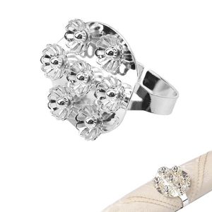 Crystal Diamond Servett Ring Upscale El Bröllopsfest Hem Dekoration Buckle Bord Ringar