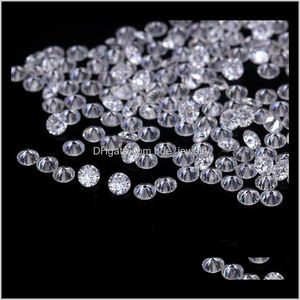 Loose Gemstones Jewelrymoissanite Artificial D Color Bare Diamond 0Dot5/0Dot6/30Dot8/1 Carat Customized K Gold Wedding Dff0515 Drop Delivery