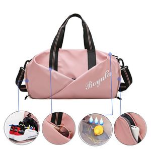 Utomhusväskor Kvinnor Gym Bag Sports Fitness Handbag Training For Shoes Travel Kvinnlig torr och våt Yoga Mat Sac de Mochila Sporttas