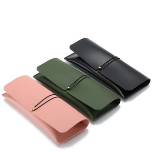 Sunglasses case Protable leather ectangle Eye Glasses bag Protector Boxes Luxury Designer Sun Glass box WMQ816