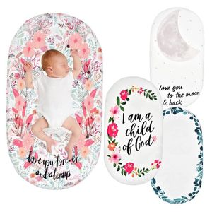 Newborn Bassinet лист для мальчиков для мальчиков для девочек Craadle MoSes Basket Cover Pads Adapts на прямоугольник овальные коляски Phrowlass Bassinets Mattress Pads B7771