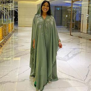 Długość cm Afryki Dresses dla kobiet Dasted Diamond Zroszony Tradycyjne ubrania Boubou Abaya Muzułmanin