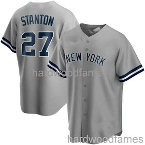 Özel Giancarlo Stanton # 27 Jersey Dikişli Erkek Kadın Gençlik Çocuk Beyzbol Forması XS-6XL