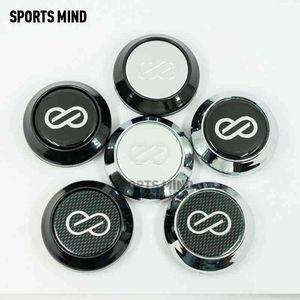 4 sztuk / partia 64mm Car Wheel Center Caps dla Enkei Emblem Naklejki Auto Styling Rim Hub Cap