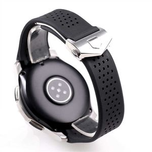 22 mm Silikon-Gummiarmband für Samsung Galaxy 46 mm S3 S4, wasserdicht, sportlich, atmungsaktiv, Uhrenarmband, Armband, H0915