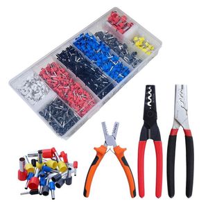 Professional Hand Tool Sets Tube Terminals Crimp AWG Insulation Cord End Connector Ferrule Wire Crimper Pliers Manual Crimping