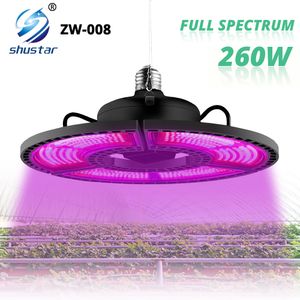 260w toptan satış-260W Tam Spektrum LED Bitkiler için Işık Fitolamp Büyümek E27 E26 Kapalı Bitki Hidroponik Için Phyto Büyüme Lambası