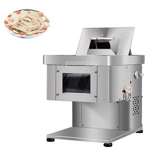 220V Electric Slicer Dicing Machine Small stainless steel Meat Cutter Desktop GrinderCommercial Fully Automatic Shredder 1100W