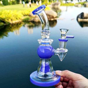 Pyramid Design Narghilè 7 pollici Bong in vetro per acqua Soffione doccia Perc Oil Rig Short Nect Bocchino Dab Rigs XL275