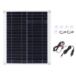 20W 18V MONO Solpanel Dual 12V / 5V DC USB Monokrystalin Flexibel IP65 Batteri för bil RV båt