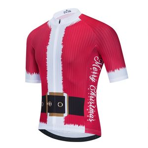 Christmas Pro Team Cycling Jersey Summer Cycling Wear Mountain Rower Ubrania rowerowe Ubranie MTB Rower Cycling Cycling Tops B5