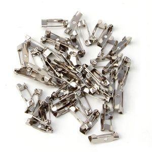 PINS, BROOCHES 50PCS Brosch Clip Base Pins Tillbehör Smycken Dekorativ Ally 15 till 40mm C1FE