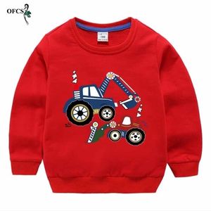 Camisola infantil Bebê meninos desenhos animados impresso pulôver camiseta meninas casuais casuais manga longa algodão tops criança esporte knitwear roupas 211201