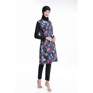 Costumi da bagno Costume da bagno islamico musulmano da donna modesto Copertura completa Hijab Burkini Costume da bagno Copertura Costume da bagno da spiaggia