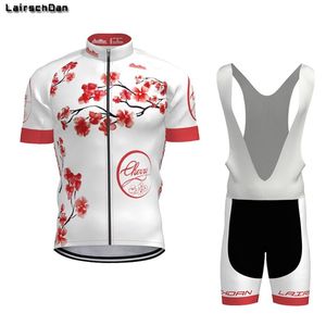 Larschdan Kvinna Cykling Kit Girl Cykel Kläder MTB Bike Outfit Woman Jersey Bib Shorts Set Vetement Velo Femme Racing Sets