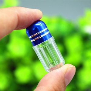 Pill Holder Organizer Container Bottles Pills Box Clear Empty Portable Thicken Plastic Bottle Capsule Case with colorful Screw Cap