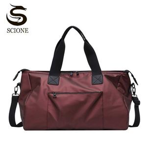 Bag Travel Nylon Sport Vattentät s Män / Kvinnor Handväskor Tote Shoulder CrossBody Duffle Multifunktion Bagage S XA201M 202211