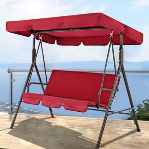 Camp Furniture 3-Sitzer-Schaukelüberdachungen, Kissenbezug-Set, Terrassenstuhl, Hängematte, Ersatz, wasserdicht, für Garten und Außenbereich