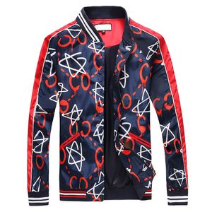 男性のためのジャケットフルプリントカジュアル野球コートレジャースポーツウェアレターGプリンティング最新のファッションデザインジャケット