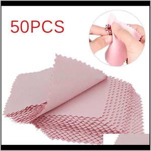& Fashion Drop Delivery 2021 50Pcs Lens Clothes Eyeglasses Cleaning Cloth Microfiber Phone Screen Cleaner Sunglasses Camera Duster Wipes Eyew
