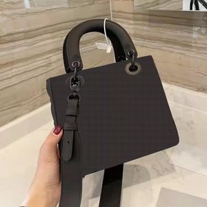 Designer Luxury Handbags Purses Women Shoulder bag Genuine Leather with Houndstooth Fabric CrossBodybag Saddle Handbag High Quality02