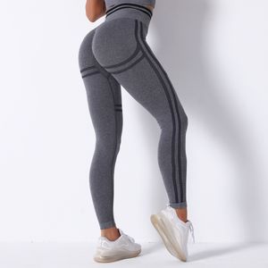 Calças esportivas de cintura alta mulheres leggings seamless fitness ginásio apertada treinamento yoga calcinha treino