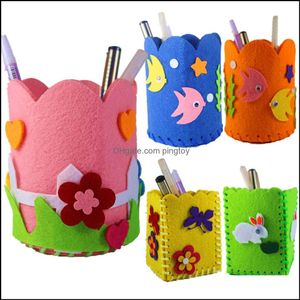 Puzzles Games & Giftscreative Diy Kit Handmade Pen Container Pencil Holder Kids Craft Toy Children Educational Toys Girl Boy Gift Random Col