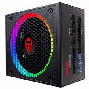 Alimentatore per PC 750 W 100-240 V ATX RGB Completamente modulare Ventola con controllo intelligente della temperatura da 14 cm 80 Plus Gold Gaming ComputerSupply - Spina USA