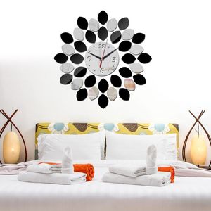 Wall Clocks 2021 Clock Watch Home Decoration Reloj De Pared 3d Acrylic Mirror Living Room Quartz Double Color Sticker