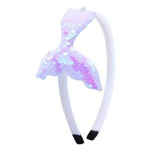 2021 Pullu Kafa Bebek Kız Saç Aksesuarları El Yapımı Gökkuşağı Çocuk Hairband Küçük Mermaid Parti Malzemeleri Headdress