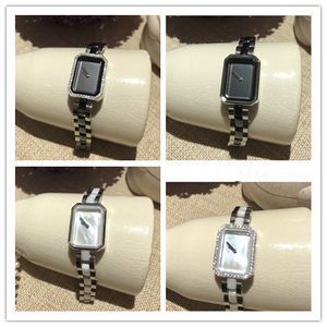 Fashion women ceramic watch boyfriend black white mother of pearl shell zircon cz female premiere watches famous brand boy friend clock