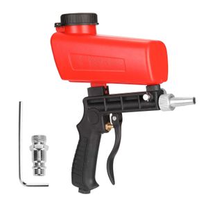 90psi Portable DIY Sandblasting Machine Spray Gun Mini Blasting Device Sandblaster Antirust Adjustable Sandblasting Machine 210719