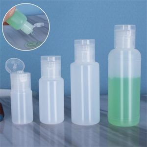PE plast mjukpressbar flaska Kosmetisk provbehållare Shampoo Sanitizer Gel Lotion Cream Bottles Flip Cap 10ml 20ml 30ml 50ml