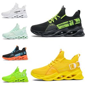 Хорошее качество не бренд мужские женщины бегущие обувь лезвие дышащая обувь черный белый зеленый оранжевый желтый мужские кроссовки на открытом воздухе спортивные кроссовки 39-46