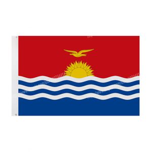 Bandeira de Kiribati Bandeira Nacional de Poliéster Voando 90 * 150 cm 3 * 5FT Flag em todo o mundo todo o mundo pode ser personalizado