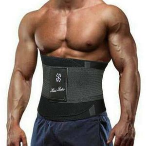 Men Support Back Trainer Trimmer Belt Gym Waist Protector Weight Lifting Sports Body Shaper Corset Faja Sweat