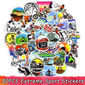 50 PCS Extreme Sport Stickers Graffiti Cool Adventure Boys Decals Skateboard Laptop Car Bike Helmet Motocross Sticker Waterproof