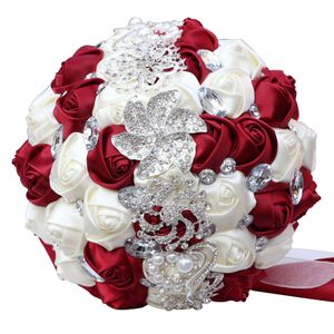 Dekorative Blumen, luxuriös, wunderschön, Hochzeit, Brautstrauß, Hortensie, elegante Perle, Braut, Brautjungfer, Kristallglanz