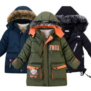 moda meninos inverno jaquetas crianças desgaste roupas casacos menino roupas de algodão 211203