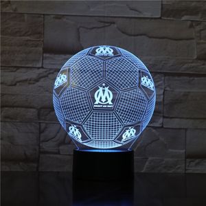 Wholesale soccer night lights for sale - Group buy USB D Desk Lamp Bedside LED Night Light Kids Soccer Club logo Color Changing Nightlight APP Control Gift Football Fans Friends