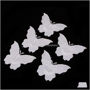 Notions Tools Apparel Drop Delivery Butterfly Lace Patch Dress Embossed Embroidery Appliques Sewing Craft Tiknc