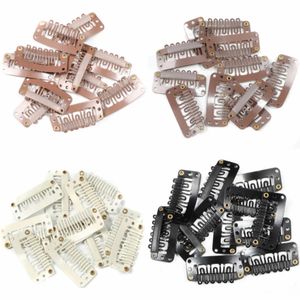 Wholesale styling hair extensions for sale - Group buy Black Hair Extension Clips U Shape Weave Toupee Wig Teeth Snap Comb Clip Styling Tools mm Color Hat Fixing Tool