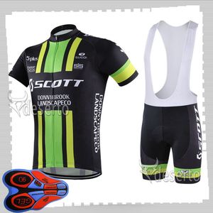 SCOTT team Cycling Short Sleeves jersey (bib) shorts set Mens Summer Traspirante Abbigliamento da bicicletta da strada MTB bike Outfits Uniforme sportiva Y210414215