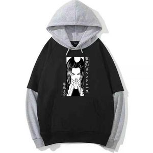 2021 Janpanese Anime Tokyo Revengers Keisuke Baji Hoodie Unisex Långärmad Rolig Hip Hop Pullover Sweatshirts Kläder Y0816