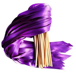 50pcs / lot party supplies färgband stick roterande magisk trollstav twirling streamers scen bröllop födelsedag dekoration ribandrod