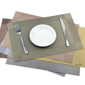 30*45cm Anti-skid And Heat-insulation PVC Placemat For Dining Table Non-slip Table Mat Kitchen Accessories Mat Pad Drink Wine RRD11988