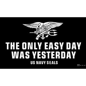 NewWholesale fabrikspris 100% polyester 90 * 150cm 3x5 FTS svart bakgrund US Navy Seals Flagga för dekoration EWB6004