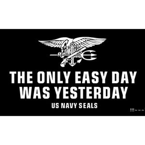 prezzo di fabbrica nuovo all'ingrosso 100% poliestere 90 * 150 cm 3x5 piedi Sfondo nero US Navy Seals Flag per la decorazione EWB6004