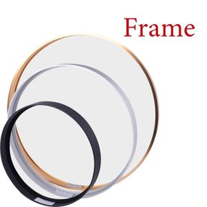 MEIAN Round Aluminum Frame For Canvas Painting Picture Provide DIY Wall Po Poster Art Craft Hanger 210611