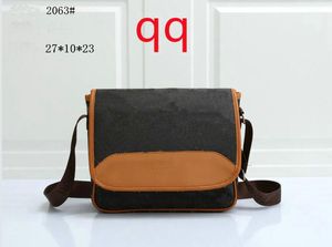 Designer Shoulder Bag Cross body Men Pu Leather Handbag Black Briefcase Brown Laptop Messenger Bags x10x23cm